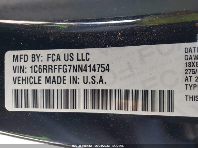1C6RRFFG7NN414754 RAM 1500 Big Horn