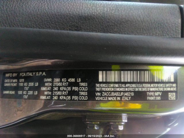 ZACCJBAB2JPJ46219 Jeep Renegade Sport