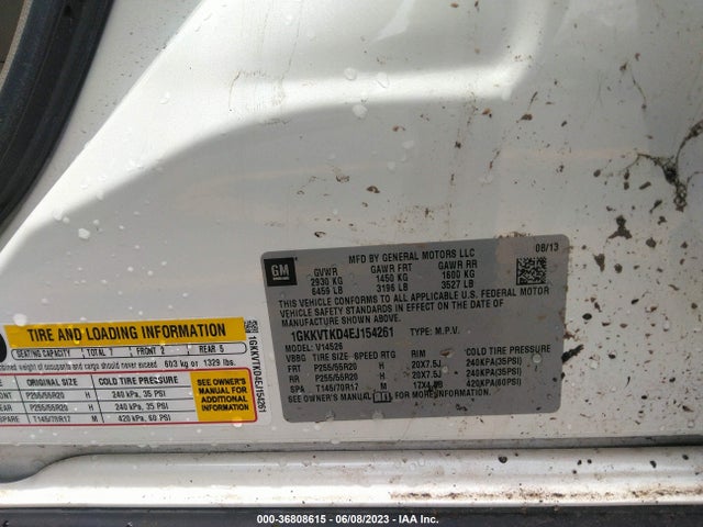 GMC Acadia Denali 2014 1GKKVTKD4EJ154261 Image 9