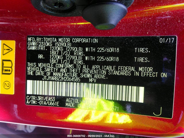 JTJYARBZ2H2064585 Lexus Nx Nx Turbo