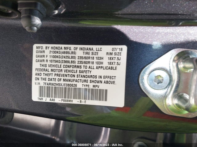 Honda CR-V EX 2018 7FARW2H5XJE080626 Image 14
