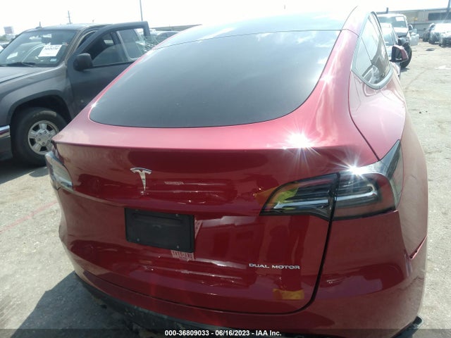 2021 TESLA MODEL Y LONG RANGE VIN: 5YJYGDEE2MF294552