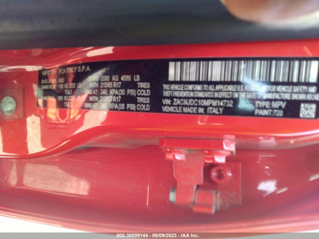 ZACNJDC10MPM14732 Jeep Renegade Trailhawk