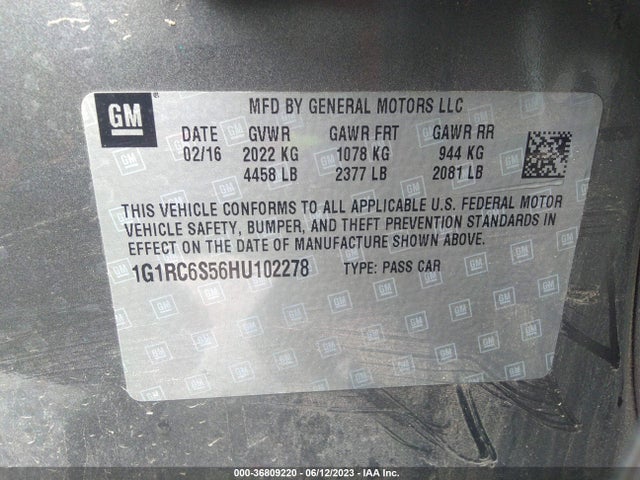 Chevrolet VOLT LT 2017 1G1RC6S56HU102278 Image 15