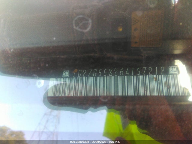 2006 PONTIAC G6 6-CYL VIN: 1G2ZG558264157212