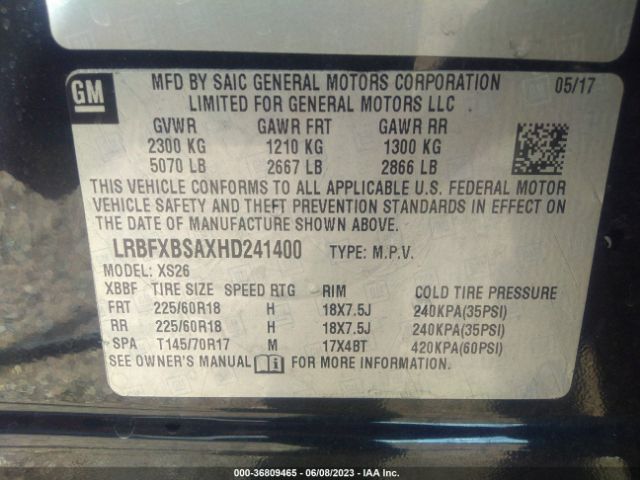 LRBFXBSAXHD241400 Buick Envision Essence