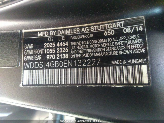 WDDSJ4GB0EN132227 Mercedes-Benz Cla-class Cla 250