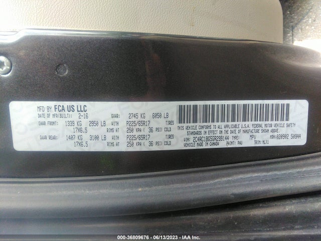 2C4RC1BG5GR299144 Chrysler Town & Country Touring