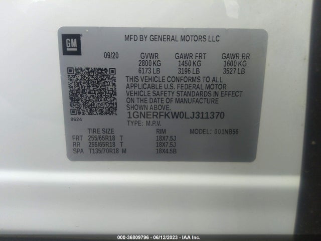 Chevrolet Traverse Ls 2020 1GNERFKW0LJ311370 Image 9