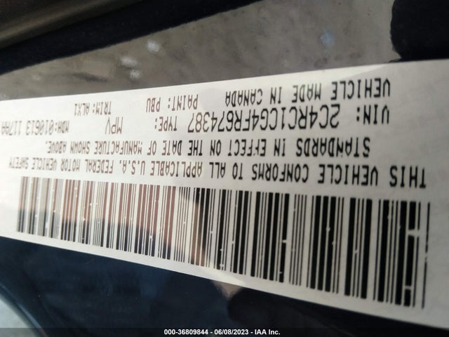 2C4RC1CG4FR674387 Chrysler Town & Country Touring-l
