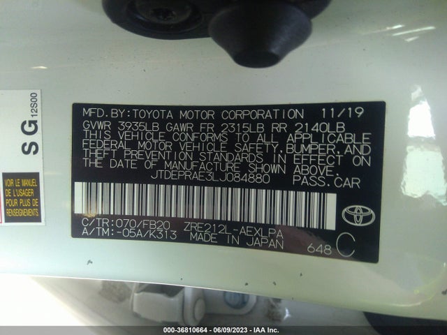Toyota COROLLA LE 2020 JTDEPRAE3LJ084880 Image 15