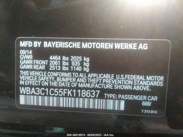 WBA3C1C55FK118637 BMW 3 Series 328i