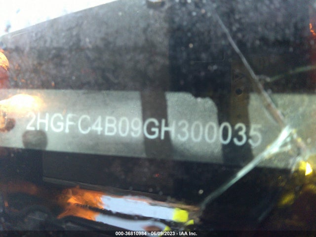 Honda Civic Coupe Lx-p 2016 2HGFC4B09GH300035 Image 9