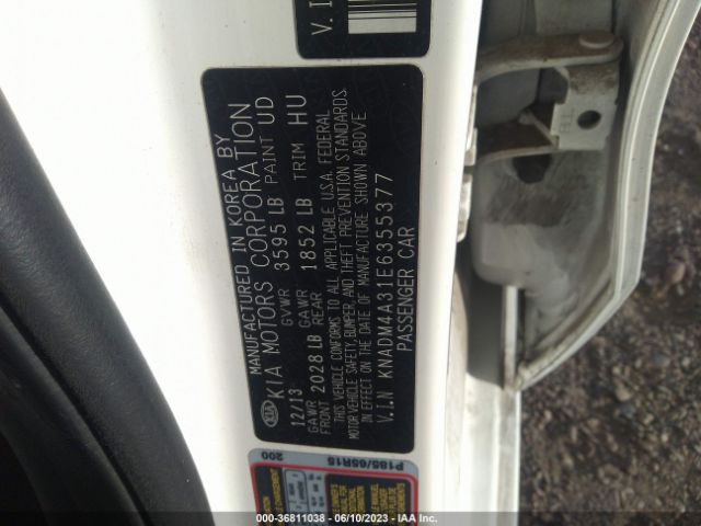KNADM4A31E6355377 KIA RIO LX