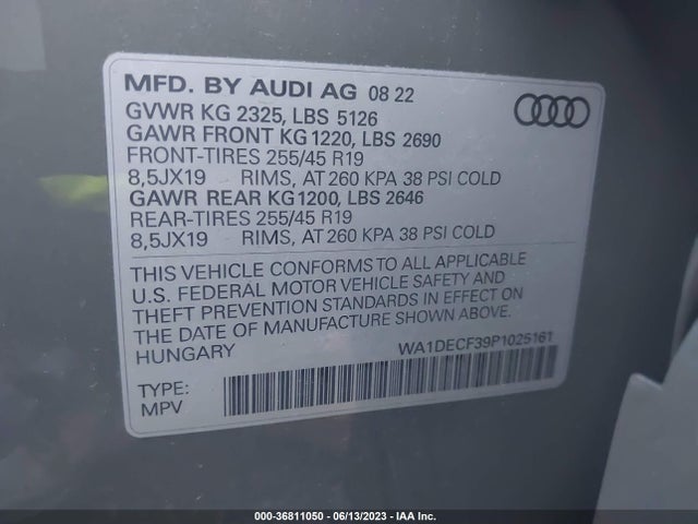 WA1DECF39P1025161 Audi Q3 S Line Premium