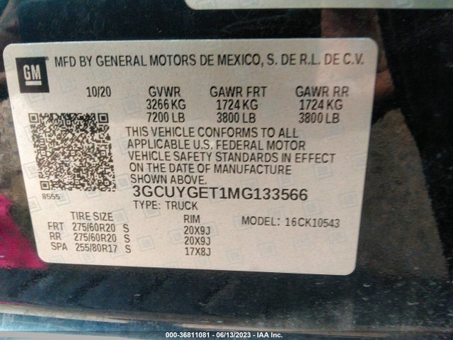 Chevrolet Silverado 1500 Ltz 2021 3GCUYGET1MG133566 Image 15