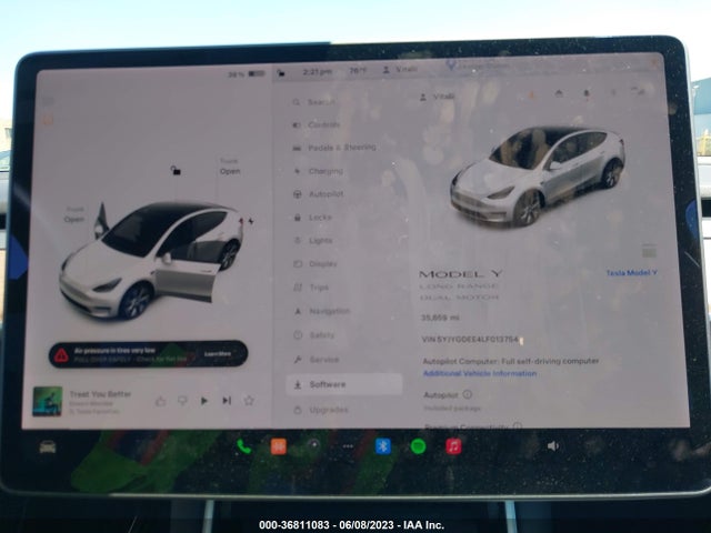 Tesla Model Y Long Range 2020 5YJYGDEE4LF013754 Image 10