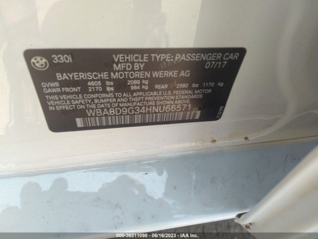 WBA8D9G34HNU66571 BMW 3 Series 330i Xdrive
