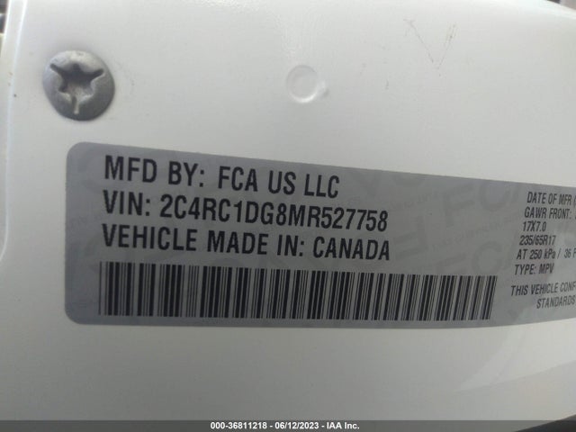 Chrysler Voyager Lxi 2021 2C4RC1DG8MR527758 Image 10