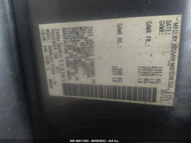 1N4AL3AP8JC123365 Nissan Altima 2.5 S