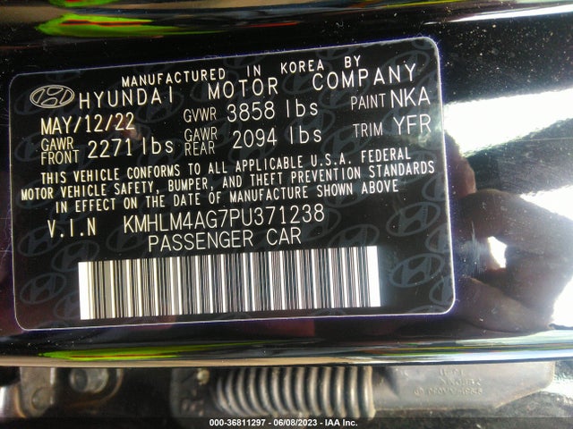 Hyundai ELANTRA SEL 2023 KMHLM4AG7PU371238 Image 10