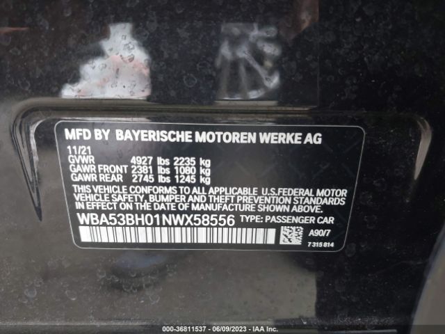 2022 BMW 530I WBA53BH01NWX58556 Photo 8
