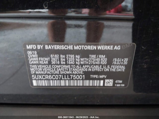 BMW X5 Xdrive40i 2020 аукцион фото