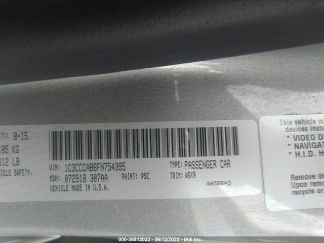 Chrysler 200 Limited 2015 1C3CCCAB6FN754395 Image 10