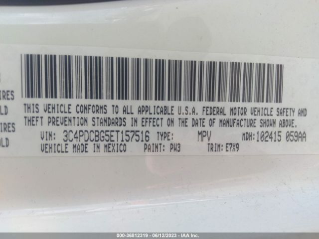3C4PDCBG5ET157516 Dodge Journey Sxt