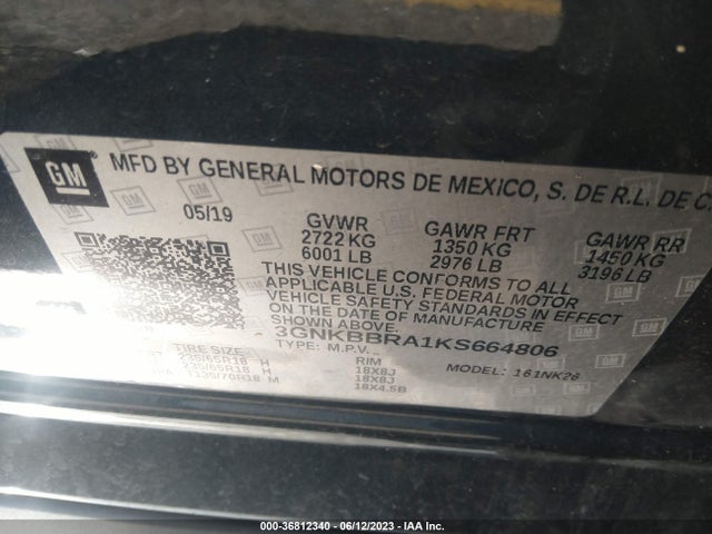 Chevrolet Blazer 2019 3GNKBBRA1KS664806 Image 9