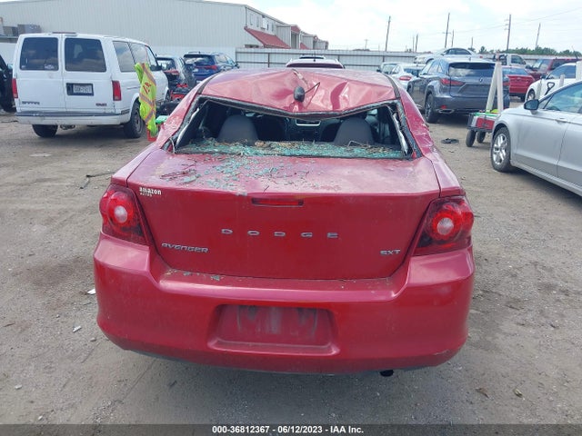 2013 DODGE AVENGER SXT VIN: 1C3CDZCB4DN662339
