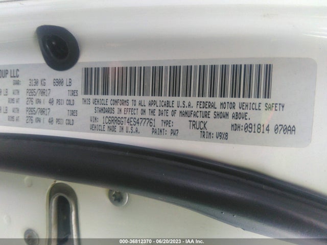 1C6RR6GT4ES477761 RAM 1500 Slt