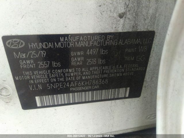 Hyundai SONATA SE 2019 5NPE24AF6KH786368 Image 15