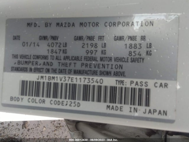 Mazda Mazda3 S Touring 2014 JM1BM1V37E1173540 Image 15