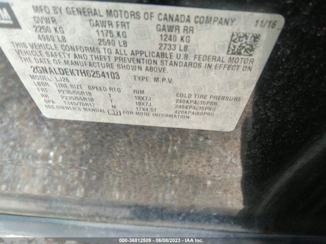 Chevrolet Equinox Premier 2017 2GNALDEK7H6254103 Image 9