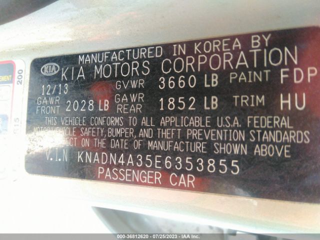 KNADN4A35E6353855 KIA RIO EX