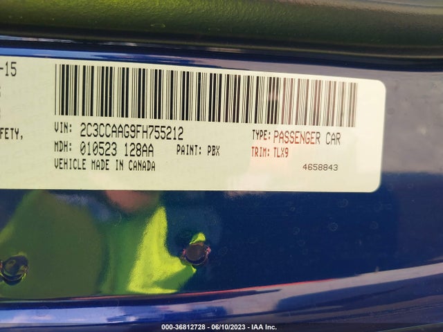 2C3CCAAG9FH755212 Chrysler 300 Limited