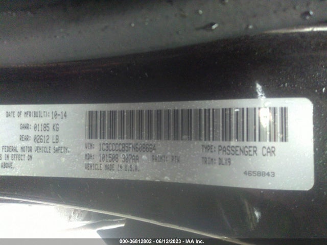 Chrysler 200 C 2015 1C3CCCCB5FN608664 Image 9