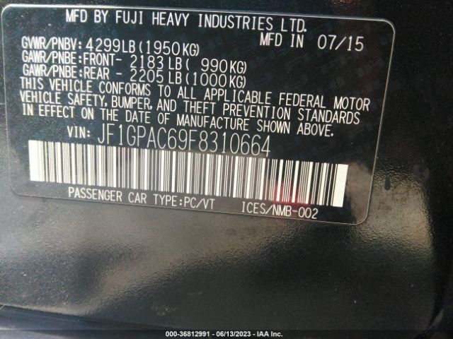 JF1GPAC69F8310664 Subaru Impreza Wagon 2.0i Premium