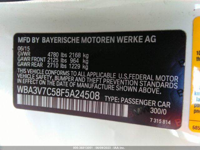 WBA3V7C58F5A24508 BMW 4 Series 428i