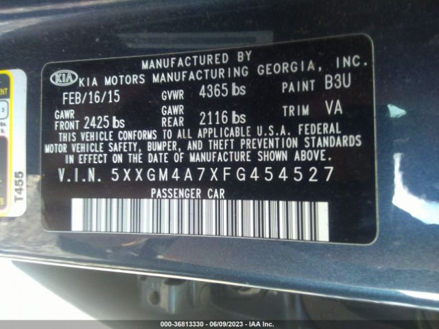 5XXGM4A7XFG454527 KIA Optima Lx