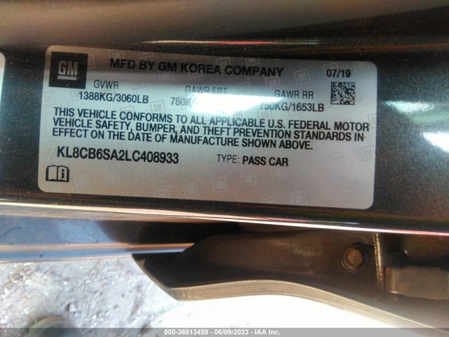 Chevrolet SPARK LS 2020 KL8CB6SA2LC408933 Image 16