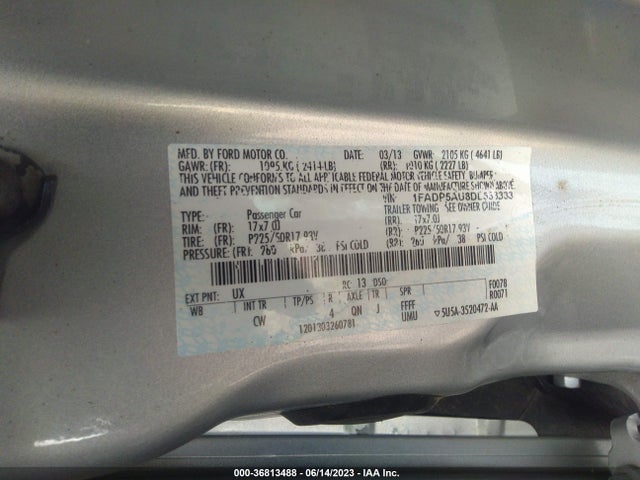2013 FORD C-MAX HYBRID SE VIN: 1FADP5AU8DL533333