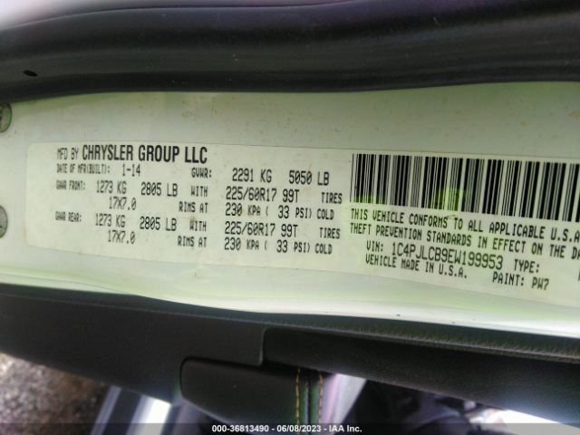 1C4PJLCB9EW199953 Jeep Cherokee Latitude
