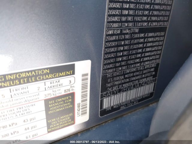 SALYL2RV4JA742460 Land Rover Range Rover Velar R-dynamic Se