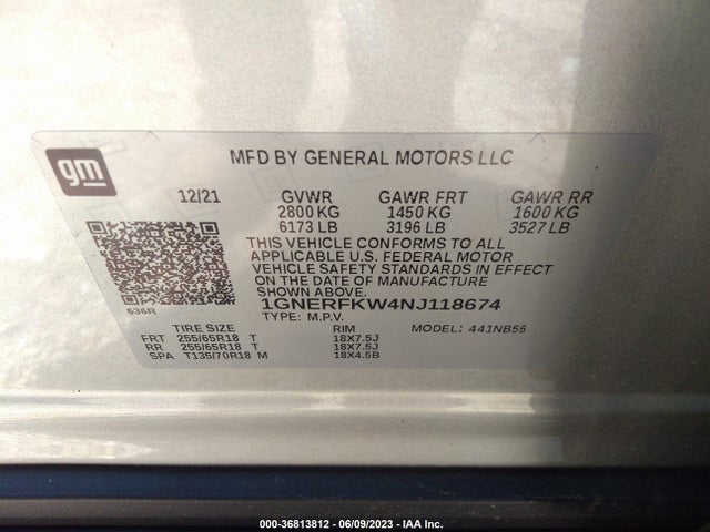 Chevrolet Traverse Ls 2022 1GNERFKW4NJ118674 Image 15