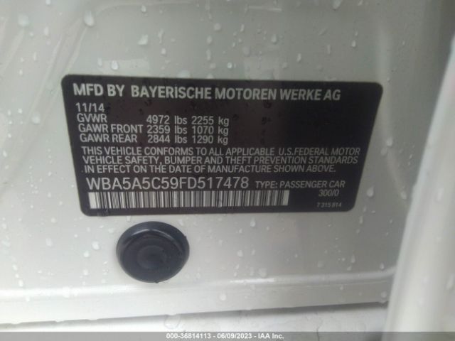WBA5A5C59FD517478 BMW 5 Series 528i