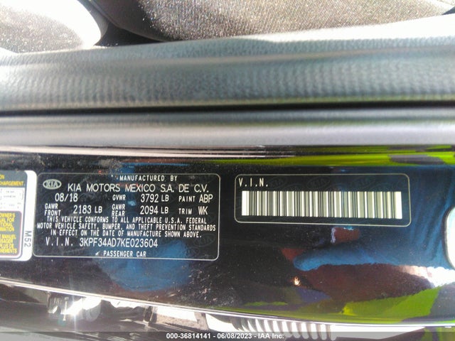 KIA FORTE S 2019 3KPF34AD7KE023604 Image 10