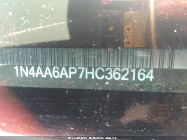 1N4AA6AP7HC362164 Nissan MAXIMA SV