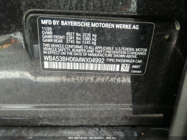 WBA53BH06MWX04992 BMW 5 Series 530i